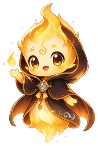 Guide Spark, the flame spirit who narrates new threats.